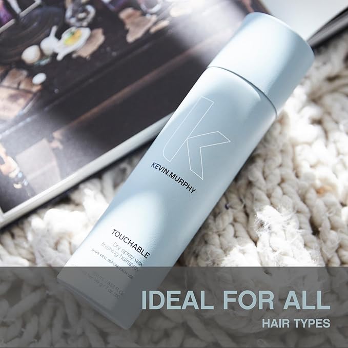 KEVIN.MURPHY TOUCHABLE - Spray Wax Finishing Hair Spray - For All Hair Types - Hair Styling for Texture & Hold - Long Lasting - With Milk Thistle & Carrot Seed Oil - 250 mL / 8.4 fl oz