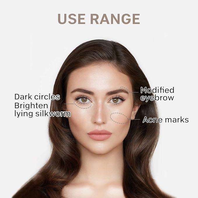 KISSIO Concealer Pencil,Under Eye Concealer,Cover Acne and Freckles,Brightener,Waterproof,Long-lasting,Cream,Makeup Pencil with Sharpener,04#MILKTEA