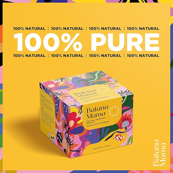 PREMIUM Cold-Pressed Batana Oil for Hair Growth, 100% Pure & Organic, No Burnt Smell, Hair Mask from Honduras, Fade Stretchmarks, All Natural