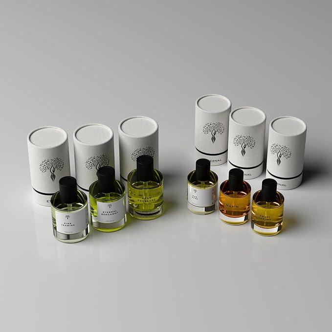 Eternal perfume oils Gift Set 6 Pcs Exquisite Scents Inspired by Iconic Fragrances Long Lasting perfumes for women Alcohol Free perfume for men Unisex Perfume Gift Set travel size womens Perfumes