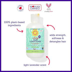 California Baby Calming Hair Conditioner | 100% Plant-Based Kids Conditioner | Rinse-out or Leave in Conditioner | Lavender Scent | 251 mL / 8.5 oz