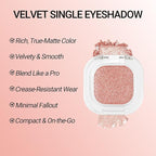 Erinde Champagne Rose Gold Single Eyeshadow Palette, Shimmer Cream Eye Shadow for Women, Blendable Long-Lasting Waterproof Eye Makeup Palette, High Pigment Powder Sombra De Ojos, 03 Rosy Champagne