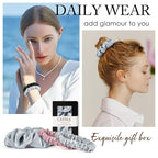 OLESILK 100% Mulberry Silk-Scrunchies for Hair Sleep, Women Grils Silk Hair Ties for Frizz & Breakage Curly Hair, No Damage, Elastics Ponytail Holder, 3 Pack