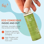 Fig.1 Micellar Oil Cleanser Refill for Face - Makeup Remover Cleansing oil, Facial Cleanser - Squalane & Grapeseed Oil Formula, Cleanse without Clogging Pores, Acne-Prone Facial Skincare, 3.4 Fl/Oz