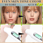 1 Pcs One Step Color Corrector,Natural Isolation Cream,Face Primer Makeup Tricolor Tinted Moisturizer,Oil Control & Moisturizing Skin Tone Correcting and Brightening Primer Concealer Foundation