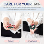 Blissy Silk Scrunchies (3 Pack) - 100% Pure Mulberry 22 Momme 6A High-Grade Fibers Scrunchie for Straight & Curly Hair (Emerald, Regular)