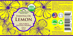 US Organic 100% Pure Lemon Essential Oil - USDA Certified Organic, Cold Pressed - W/Euro droppers (More Size Variations Available) (30 ml)