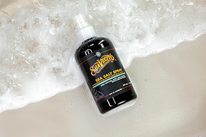 Suavecito Sea Salt Spray - Natural Hair Volume and Texture with Light Flexible Hold for Men, Alcohol & Paraben-Free, 8 oz