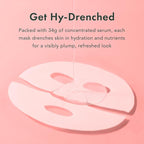 Rael Collagen PDRN Hydrogel Face Masks – Deep Hydration with Salmon PDRN, Collagen, Peptide, and Hyaluronic Acid, Anti-Slip, Korean Skin Care (4 Count)