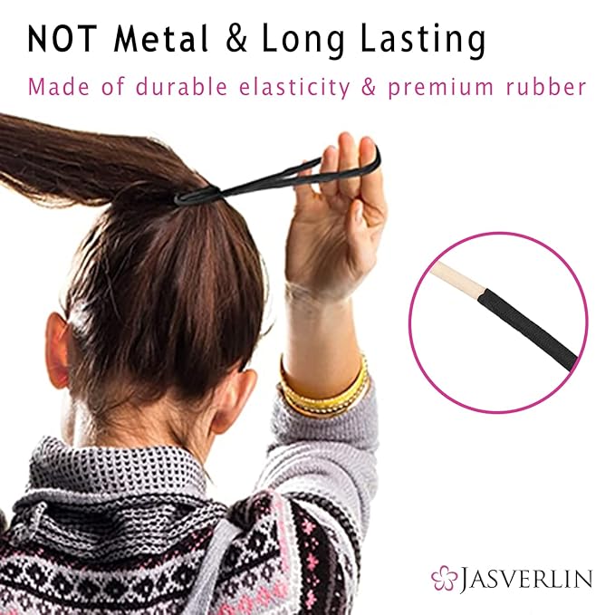 JASVRELIN Blonde Hair Ties, No Slip Damage-free Elastics Ponytail Holders for Women Girls Men, Hair Bands for Thin Fine Medium Thick Long Curly 2mm 80 Pieces (Sandy Blonde)