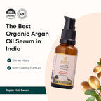 100% Organic Moroccan Argan Oil & Natural Keratin Luxurious Hair Serum | Get Smooth, Silky & Shiny Hair | Lightweight & Non-Greasy Formula | Sulfates & Parabens Free | 1 fl oz