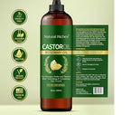 Natural Riches Castor Oil with Rosemary Oil, 8 fl oz, For Stronger, Fuller and Thicker Hair Growth - Organic Castor Oil with Rosemary Oil Premium Grade hair treatment