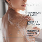 NAELI Exfoliating Body Wash with Salicylic & Glycolic Acid - Natural Keratosis Pilaris Treatment, KP Bump Eraser, Back & Butt Acne Gel - Smooths & Hydrates, 6 oz