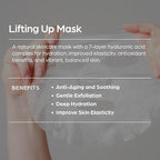 SUN & GLOW VEGAN LIFTING UP MASK Featuring a blend of Herbal Ingredients and Components Soothing and Moisturizing Sensitive Skin Korean Skincare Home Care Skincare Mask (0.88oz 25g 5Packs)