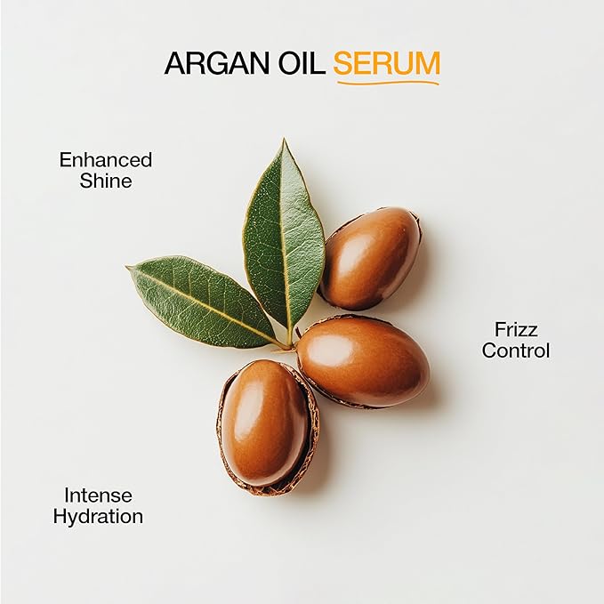 GK HAIR Oil For Curly hair- Organic Argan Oil for Dry, Damaged Hair - Frizz Control Serum Upto 72 hours - Best For repair, Shine & Smoothening Pack of 2 (3.4 Oz)