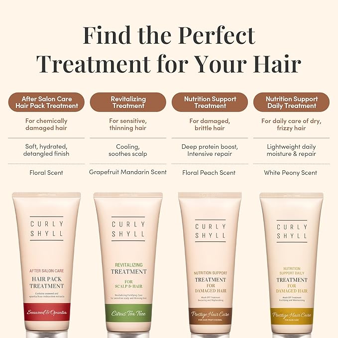 CURLYSHYLL Nutrition Support Daily Treatment | Moisture-Rich Hair Conditioner with Natural Oils & Betaine | Daily Care for Damaged Hair | 250ml