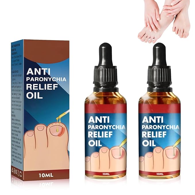2PCS Paronychia Nursing Oil, German Toenailcare Anti Paronychia Relief Oil, Repair for Damaged Discolored Thick Nails