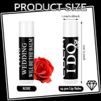 24 Pcs Bachelorette Lip Balm I Do Crew Wedding Party Gifts Bachelorette Lip Balm Gift Wedding Favors for Bachelorette Wedding Party Guest Supplies (Black with White)