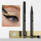 docolor Waterproof Eyeliner Pen Super Slim Liquid Eyeliner Eye Liner Gel (Gold)