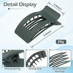 French Flat Hair Clips for Women 6pcs Hair Claw Clips for Thick or Thin Hair Matte Claw Clips for Girls Barrettes Non-Slip Strong Hold Hair Accessories for Women (Dark Colorful)