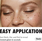 Fazit Makeup Patches - Gingerbread Speckles - Glow Up Make-Up Patches - Cute Glitter Makeup Accessories for Women - Cosmetic Glitter for Face