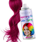 Pink Hair Spray, Hair Color Spray 1-Day Hair Dye Colored for Kids Women Men, Hair Wax Color Washable, Hair Paint Halloween Fast-Drying 4.06 Fl Oz