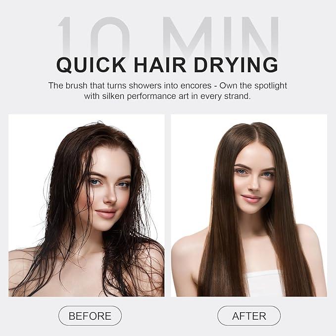 Dual Voltage Travel Dryer Styler in One, 2 Inch Oval Jet Brush for Worldwide Use, 110-240V European Hair Dryer & Volumizer with Universal Adapter