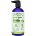 PURA D'OR 16 Oz Oriental Dream Body Wash – Invigorating Lemongrass Scent – Aloe Vera Based, Infused with Tea Tree & Eucalyptus Oils – pH Balanced, Sulfate-Free, Hypoallergenic, Vegan – For Men & Women
