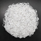 3200 Pcs Elastic Rubber Bands Small Hair Ties Hair Rubber Mini Hair Bands Hair Elastics Tiny Soft Holder Ponytails for Girls (White)