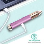 2 in 1 Eyebrow and Facial Hair Remover for Women Painless Flawless Electric Razor Epilator Trimmer Shaver with 18K Gold-Plated, USB Rechargeable, 360° LED for Eyebrow and Face Hair Removal