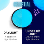 Mehron Paradise FX UV Neon Glow – Neon UV Celestial 1.4 oz | Water Activated Black Light UV Paint for Raves, Costumes, SFX, Halloween, Stage, Theater & Cosplay