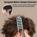 2PCS Texture Comb, 2025 Upgrade Volumizing Wide Tooth Hair Styling Comb, Men's Fluffy Texture Hair Styling Appliances