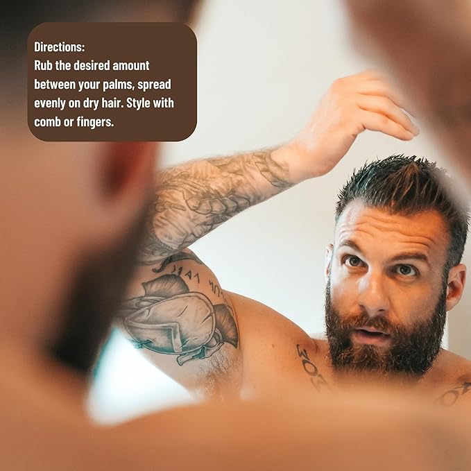 Johnny Slicks Formula 49 Clay All Organic Pomade | Firm Hold & Matte Finish (Promotes Healthy Hair Growth, Helps Hydrate Dry Skin), (2 ounce, Original)