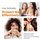 modelones Nail Strengthener Clear Nail Polish strengthener and growth Nail Repair for Damaged Nails Hardener Extra Strong and Growth Natural Nail Care Gifts for Women Concealer Polsih 15ml