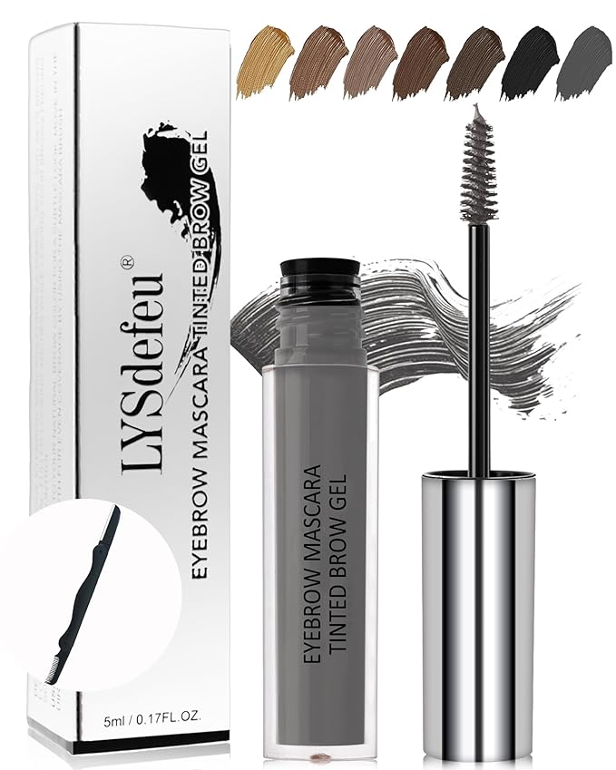 Tinted Eyebrow Gel- 1Pcs Long Lasting Waterproof Grey Tinting Eye Brow Glue,Gray Brow Filler,Brow Fast Sculpt,Fill in Eyebrows and Cover White Hairs,Christmas Eye Makeup Gift for Women Mother-#13