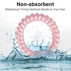 JessLab Spiral Hair Ties for Women, 10-Pack Traceless No-Damage Ponytail Holders, Coils Hair Bands for Girls, Assorted Colors