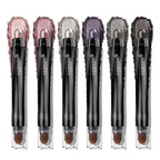 Plum Eyeshadow Stick Makeup Set 6PCS, Neutral Shimmer And Matte Cream Eye Shadow Palette, Metallic Bronze Smoky Eyeliner Brightener Crayon Pencil Kit, Ideal Gift for Women -Astral Dawn