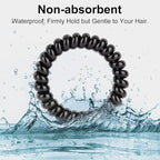 JessLab Spiral Hair Ties for Women, 10-Pack Traceless No-Damage Ponytail Holders, Coils Hair Bands for Girls, Assorted Colors