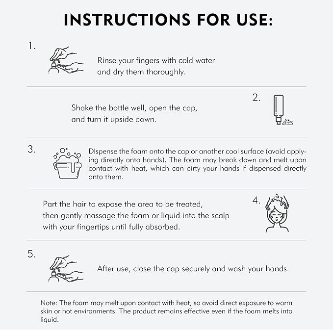 0.9% KX-826 KINTOR Hair Growth Products Foam, DHT Blocker for Men & Women Hair Regrowth, 180ml Pro