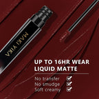 MAKI YIKA Dark Brown Lipstick for Women Color Stay Long Lasting Lipsticks, No Smudge Matte Liquid Lipstick Transferproof Cruelty-Free Lip Color |Chocolate Delight