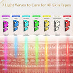 LED Light Therapy Mask Skin Care Mask & neck, LED Red 630±5nm & NIR 830nm Wavelength for Home Use