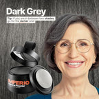 IMPERIO Root Touch Up Hair Powder for Concealing Hair Loss instantly - Hairline Powder for Women & Men - Water resistant Root Cover Up for Thinning Hair in Premium Hairdressing Quality (Dark Gray)