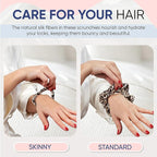 Blissy Silk Scrunchies (3 Pack) - 100% Pure Mulberry Silk - 22 Momme 6A High-Grade Fibers Scrunchie for Straight & Curly Hair (Leopard, Regular)