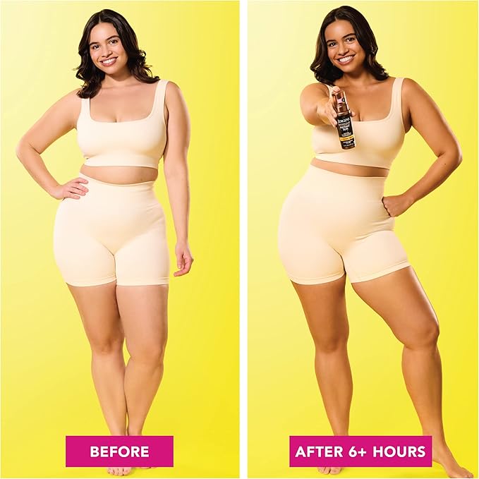 Jergens Natural Glow Instant Sun Body Mousse, Self Tanner for Ultra Deep Bronze Tan, Sunless Tanning Body Bronzer, Natural Looking Fake Tan, 6 Oz