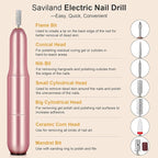 SAVILAND Acrylic Nail Kit with Drill: Nail Kit for Beginners with Everything Professional All-In-1 Acrylic set Gel Polish U V Light Full Tools DIY Salon Home Gift Set