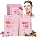 3 IN 1 Forehead, Smile Line & Under Eye Wrinkle Patches, Overnight Facial Wrinkle Treatment with Hyaluronic Acid, Collagen to Lift Lines for Women, 60 Patches