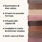 ALLEYOOP 11th Hour Cream Eye Shadow Sticks - Bronze Medal (Shimmer) - Award-winning Eyeshadow Stick - Smudge-Proof and Crease Proof for Over 11 Hours - Easy-To-Apply and Compact for Travel, 0.05 Oz