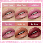 Metallic Liquid Lipstick Brown – High Pigment Long-Lasting Waterproof Metallic Lip Color, Smudge-Proof, Non-Sticky, Bold Lip Gloss for Parties & Stage Makeup (Better Me)