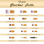 UCANBE Makeup Eyeshadow Palette + 15Pcs Brush Set, Pigmented 86 Colors Make Up Pallet with Brushes, Matte Shimmer Glitter Palettes Valentine's Day Gift, Eye Shadow Highlighter Contour Blush Beauty Kit