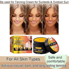 Natural Tanning Gel | Tanning Lotion | Tanning Gel, Lngredients:Carrot, Indoor/Outdoor Tanning Lotion for Tattoo & Color Fade Protection, Anti-Orange, Anti-Aging & Anti-Wrinkle Natural